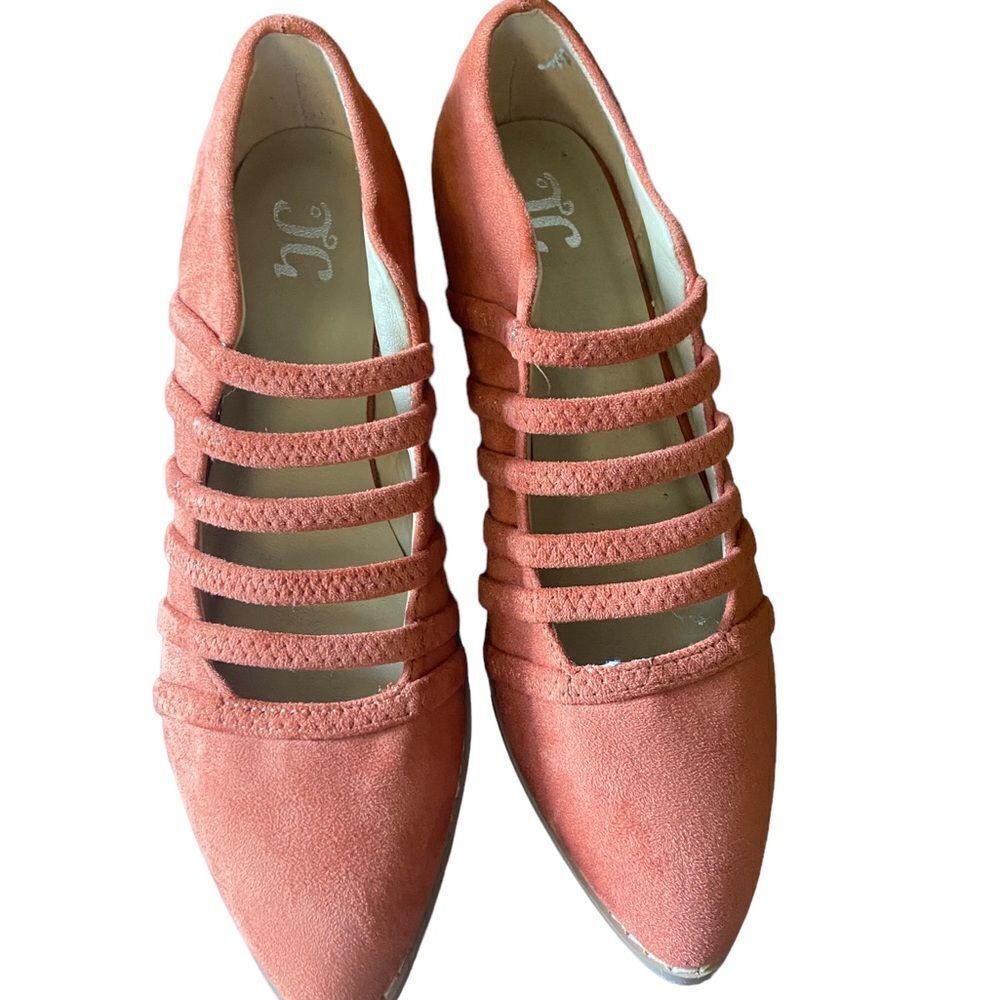 JC suede rust shoes new never worn see pics